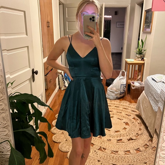 Vintage Y2K Satin Mini Dress - Picture 3 of 5